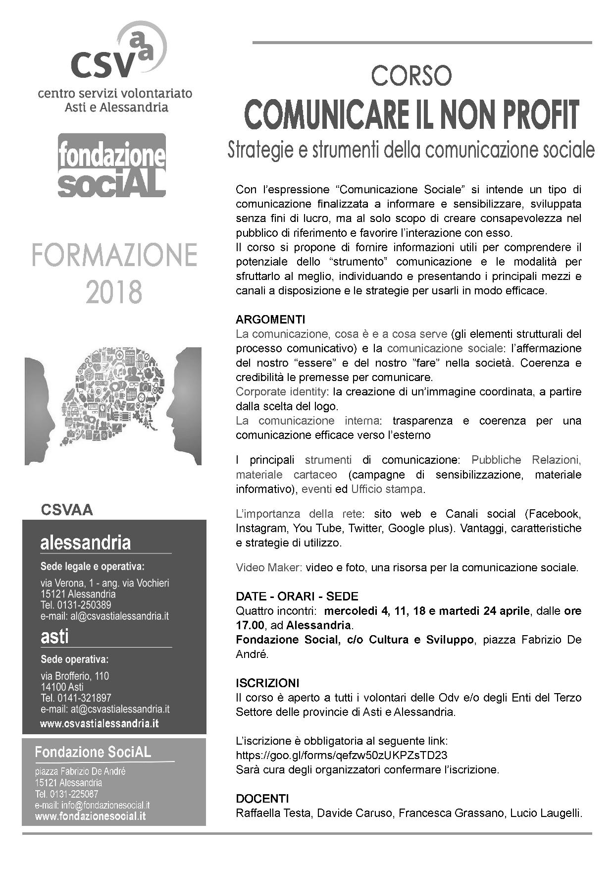 Corso Comu Fondazione AL