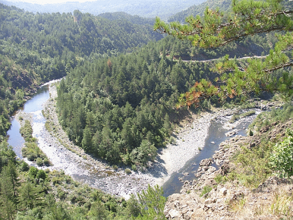 Panorama sul torrente Orba