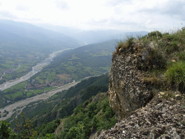 Panorama della valle e delle cime circostanti