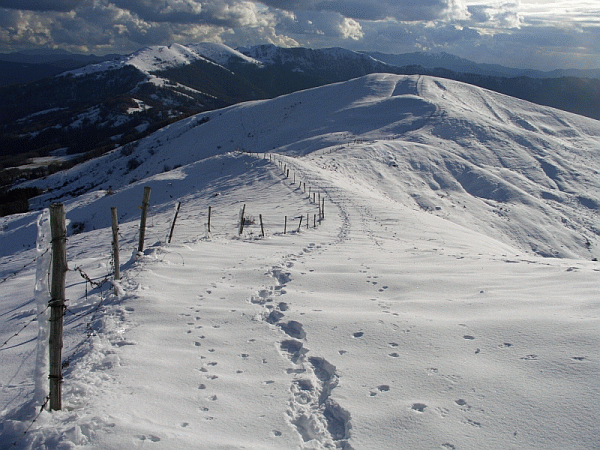 Il crinale innevato