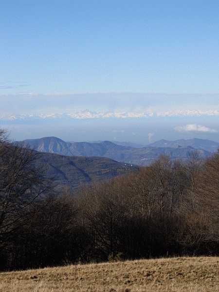 Panorama sull’Appennino e sulle Alpi