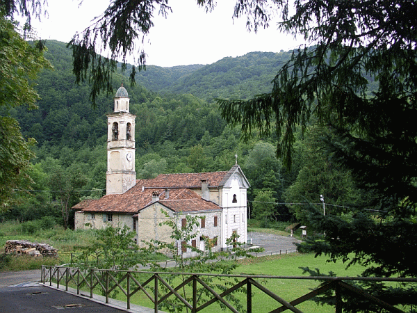 Arrivo alla chiesa di Bruggi
