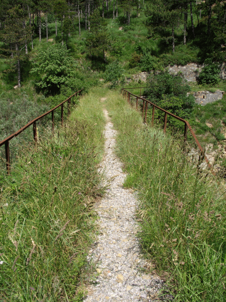 Il ponticello verso il Lago Bruno