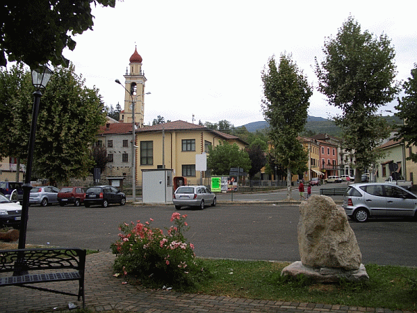 Piazza Europa a Cantalupo Ligure