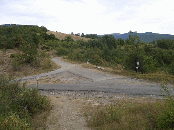 Il bivio di Vendersi (mt. 735)