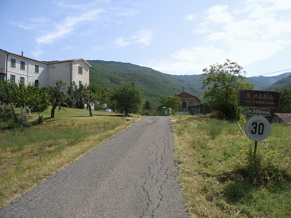 Scorcio della borgata di Santa Maria
