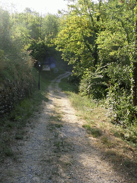 Il tratto iniziale del percorso