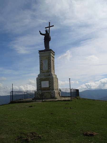 La statua del Redentore sul Monte Giarolo (1473 m)
