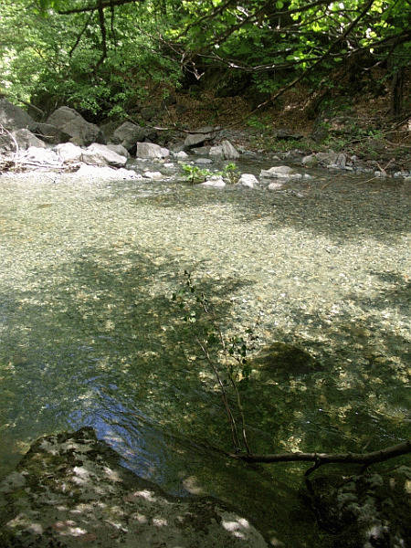 Il guado sul Rio Meri