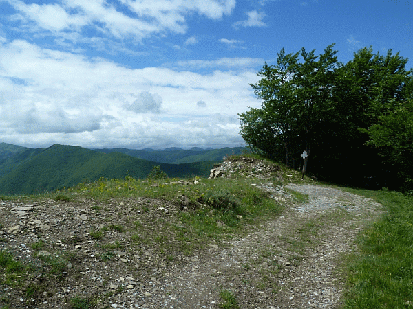 Il bivio del Monte Porreio (1276m)