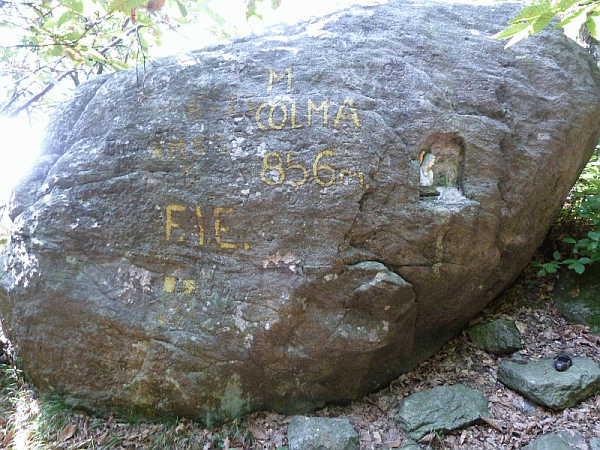 La vetta del Monte Colma (835m)