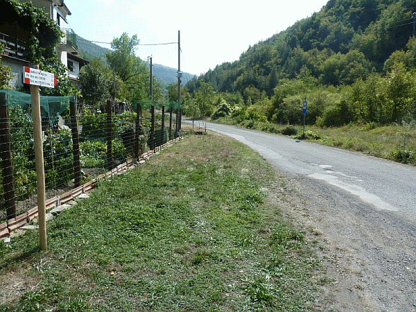 Inizio del percorso a Dovanelli (520m)