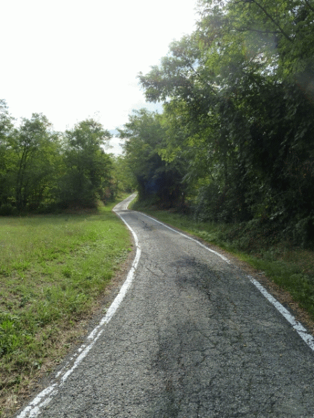 La stradina verso il fiume
