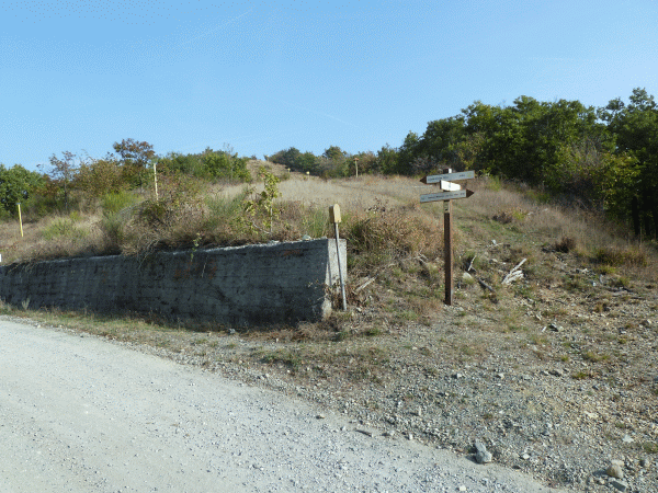 Il bivio per la Cascina Moglioni