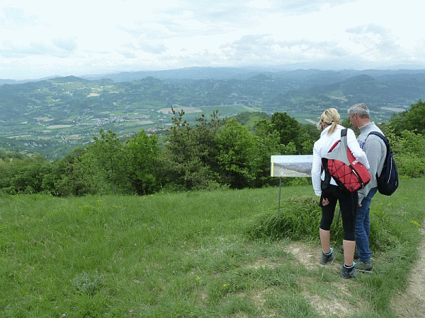 Tavola di orientamento sul percorso