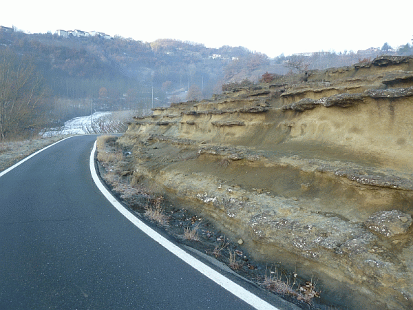 Veduta della formazione geologica