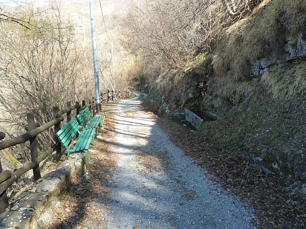 La stradina fra Montaldo e Aie