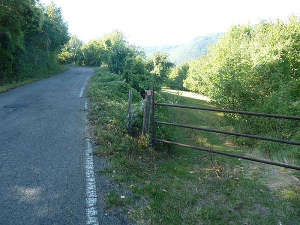 Inizio della carrareccia