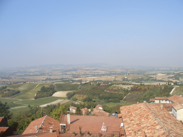Il paesaggio dalla piazzetta della chiesa