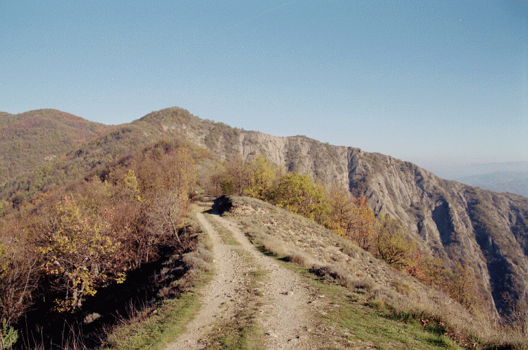 Il percorso verso il Monte Gavasa