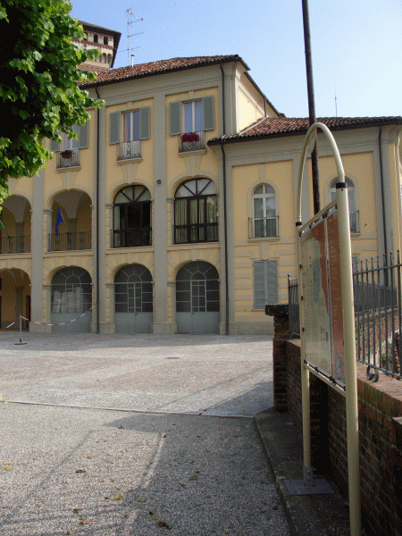 La partenza nei pressi del Municipio